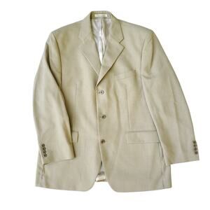 Vintage Ralph Lauren Polo University Hopsack Blazer Jacket Sport Coat Wool 40R